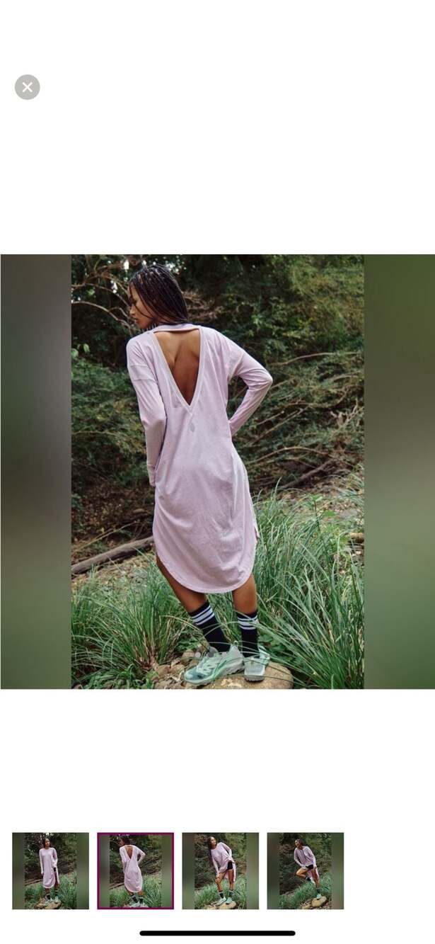 FP Movement by Free People Long Game tunic in oyster pink